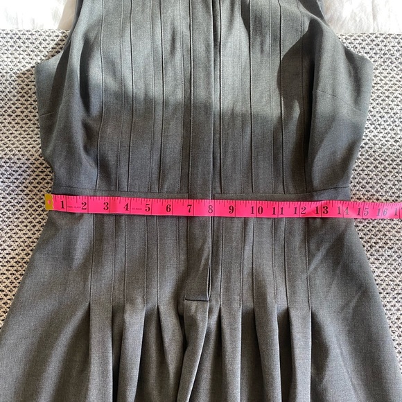100% Wool Grey Pleated Dress - Picture 12 of 13